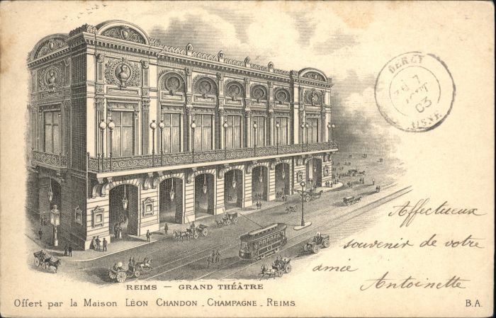 Reims Champagne Ardenne Reims Grand Theatre Strassenbahn Kutsch
