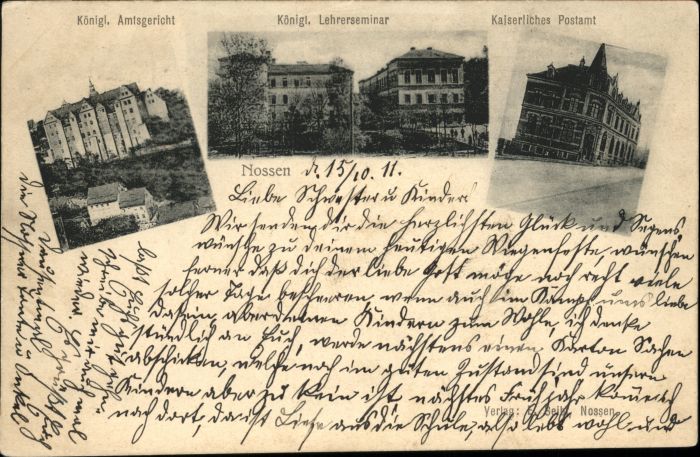 Nossen Amtsgericht Lehrerseminar Postamt