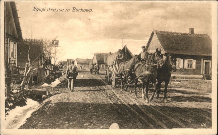 Borkowo Hauptstrasse Pferd