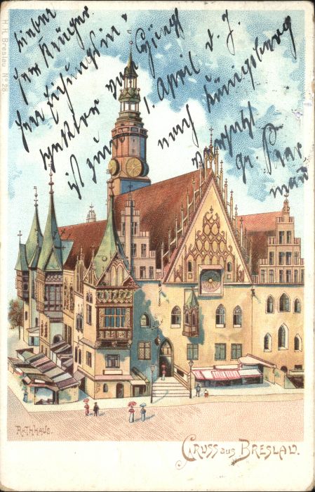 Breslau Niederschlesien Breslau Rathaus