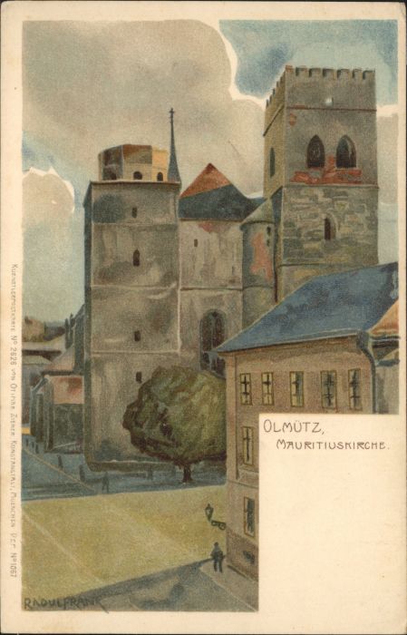 Olmuetz Olomouc Olmütz Mauritiuskirche Künstler Raoul F