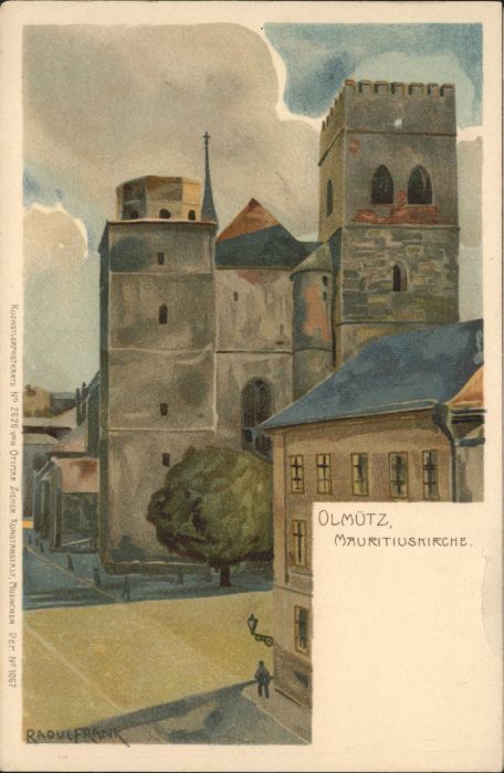 Olmuetz Olomouc Olmütz Mauritiuskirche Künstler Raoul F
