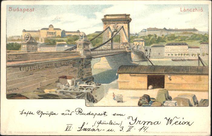 Budapest Lanczhid Künstler Geiger