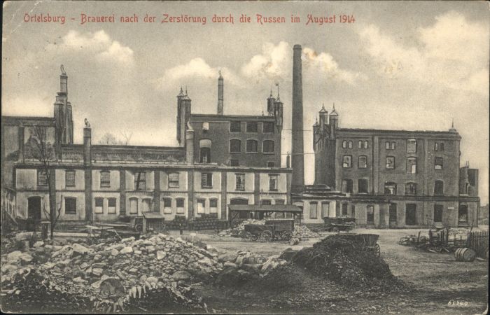 Ortelsburg Ostpreussen Ortelsburg Brauerei Zerstörung