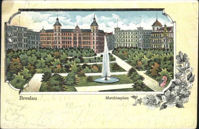 Breslau Niederschlesien Breslau Matthiasplatz