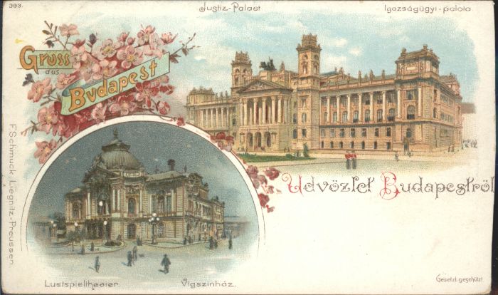 Budapest Budapeströl Justiz Palast Lustspiel The