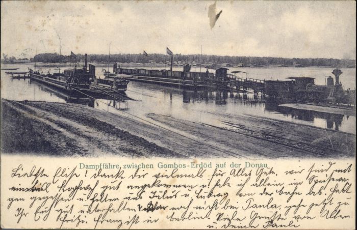 Gombos Erdöd Donau Dampffähre x