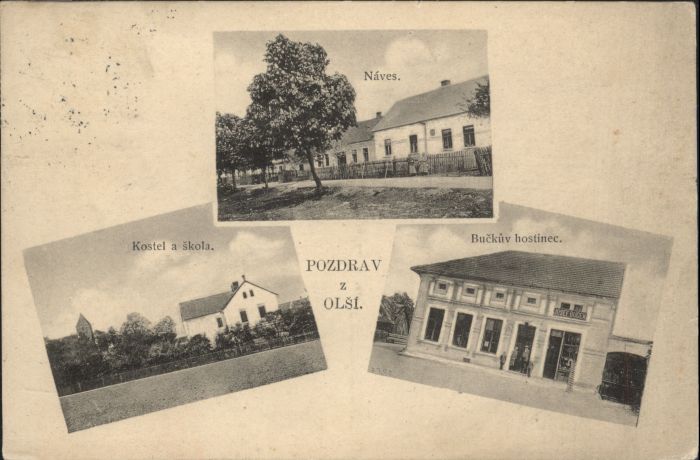 Olsi Naves Kostel Schule Buckuv Hostinec