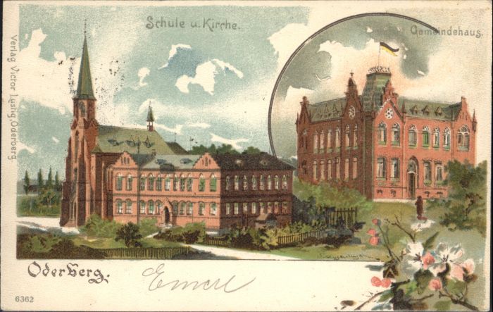 Oderberg Bohumin Czechia Oderberg Schule Kirche Gemeindehaus