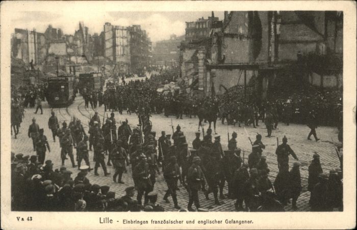 Lille Nord Lille Strassenbahn Gefangene Zerstörung