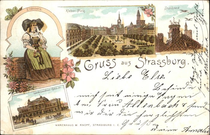 Strasbourg Alsace Strassburg_Elsass Elsässerin Tracht Kle