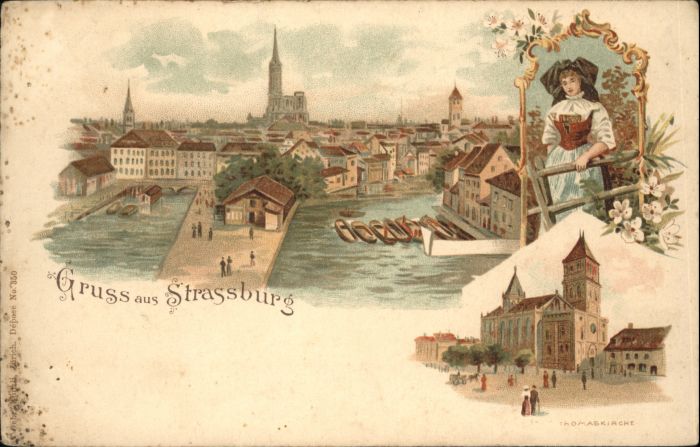Strasbourg Alsace Strassburg_Elsass Thomaskirche Tracht L
