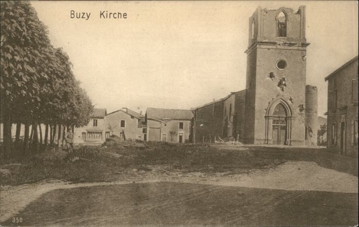 Buzy Kirche Zerstörung