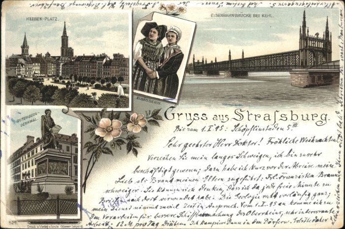 Strasbourg Alsace Strassburg_Elsass Eisenbahnbrücke Klebe