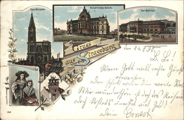 Strasbourg Alsace Strassburg_Elsass Münster Palais Bahnho