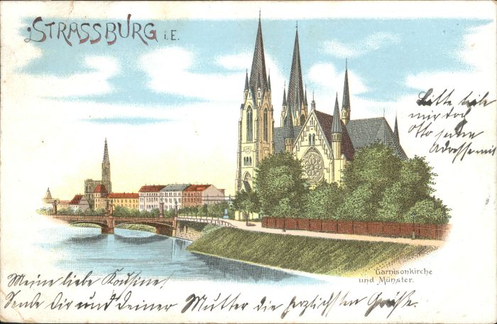 Strasbourg Alsace Strassburg_Elsass Garnisonkirche Münste