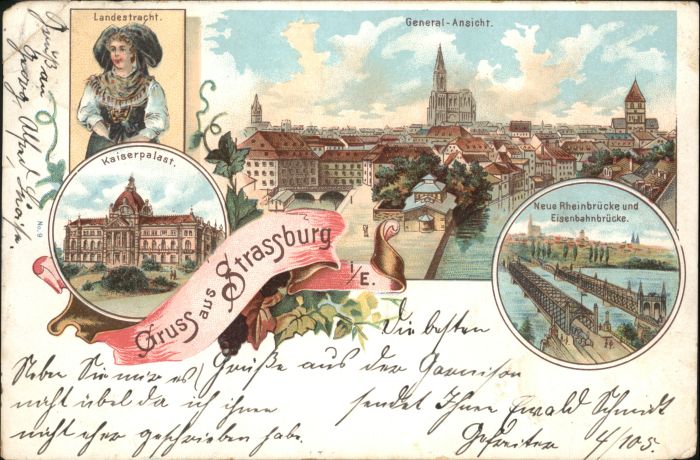 Strasbourg Alsace Strassburg_Elsass Kaiserpalast Tracht E