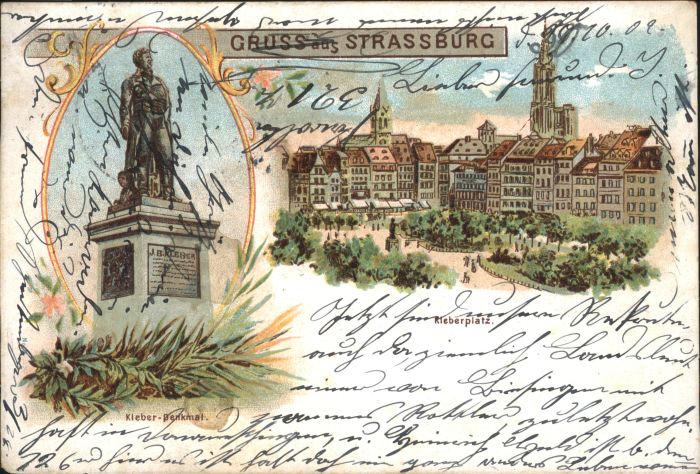 Strasbourg Alsace Strassburg_Elsass Kleberplatz Denkmal L