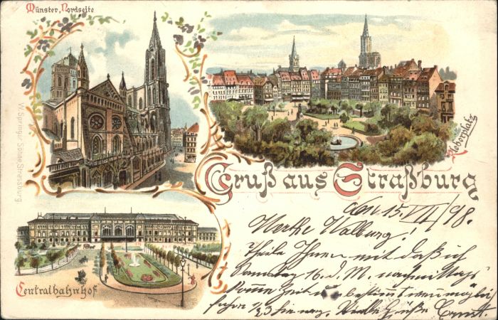 Strasbourg Alsace Strassburg_Elsass Kleberplatz Münster B