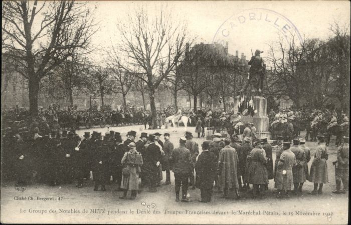 Metz 57 Moselle Metz Groupe Notables Troupes Francaises