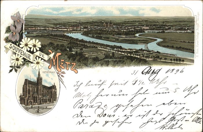 Metz  57 Moselle Metz Cathedrale Litho