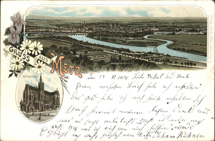 Metz  57 Moselle Metz Kathedrale Litho