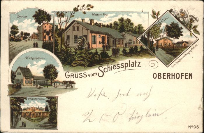 Oberhofen Elsass Schiessplatz Baracken Wache Post Garnis