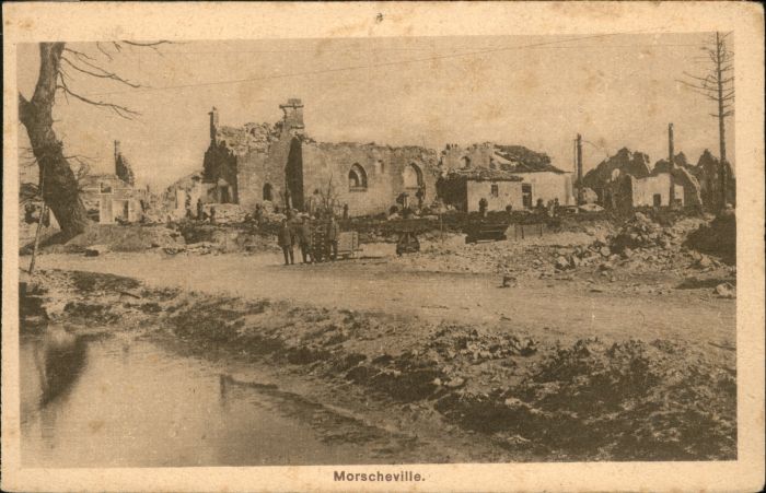 Crecy-en-Ponthieu Morscheville Zerstörung