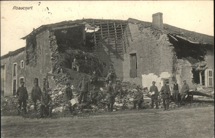 Abaucourt Soldaten Zerstörung
