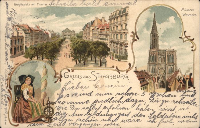 Strasbourg Alsace Strassburg_Elsass Broglieplatz Theater