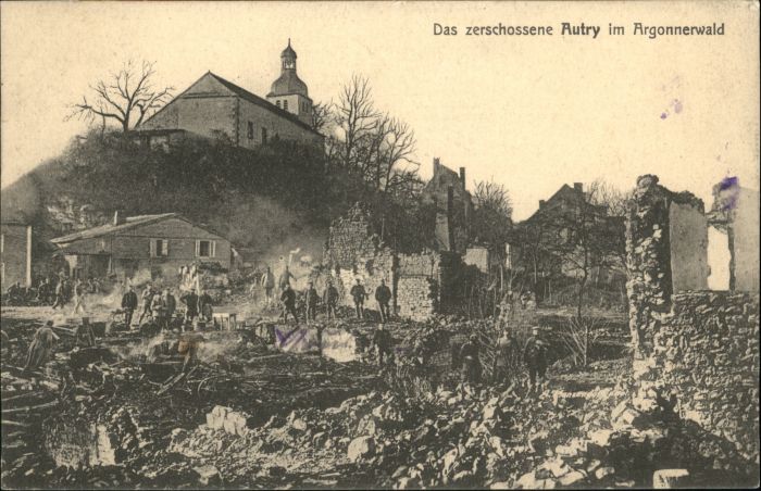 Autry Argonnerwald Zerstörung