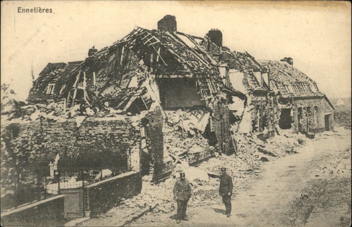 Ennetieres-en-Weppes Zerstörung WK1