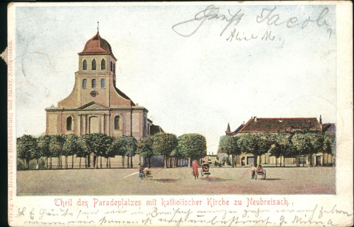 Neubreisach Paradeplatz Kirche