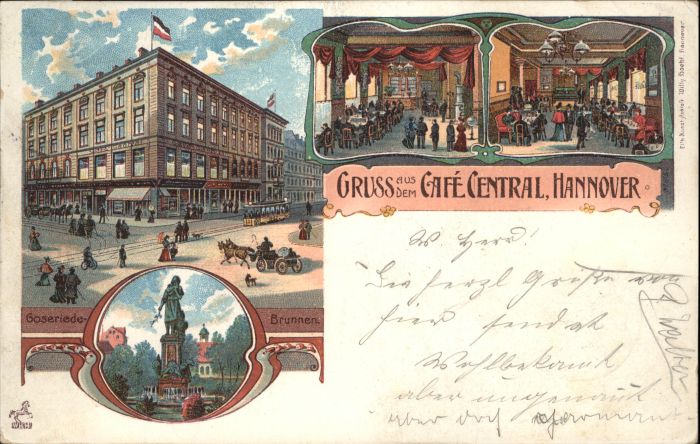 Hannover Cafe Central Goseriedebrunnen
