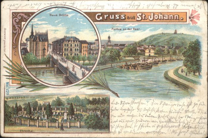 St Johann Saarbruecken aar Neue Brücke Ehrenthal x