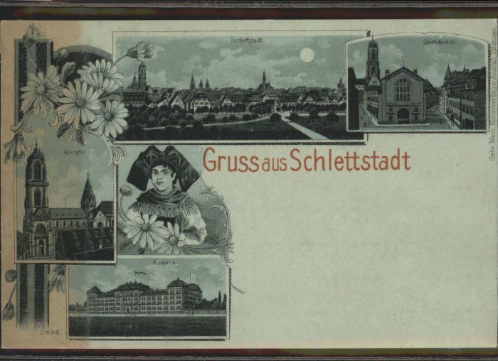 Bibliothek Library Schlettstadt Tracht Münster Bibliothek