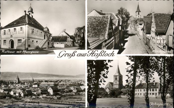 Hassloch Pfalz Rathaus Pafarrgasse Jahnplatz Kirchgass