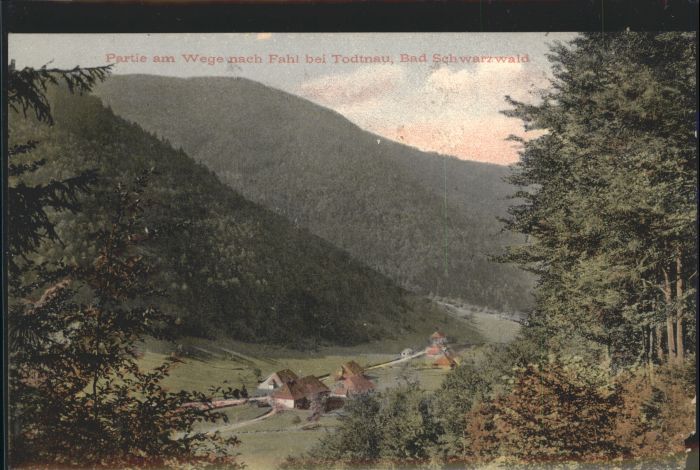 Todtnau Weg nach Fahl