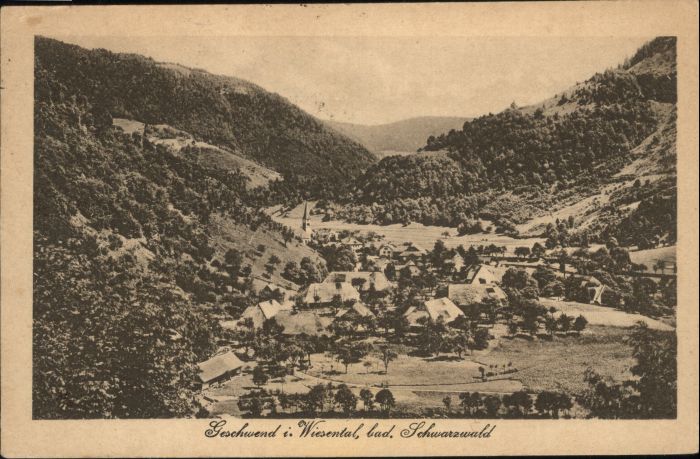 Geschwend Wiesental Schwarzwald