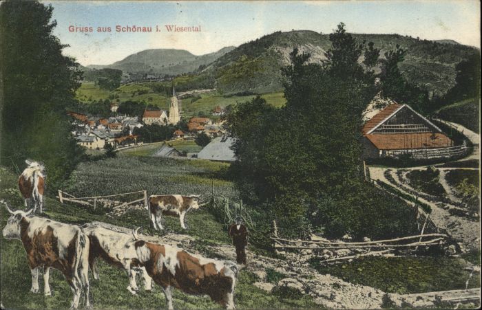 Schoenau Schwarzwald ühe Kirche  x