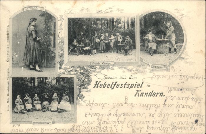 Kandern Hebelfestspiele Vrenele Gruppe Zikelsch