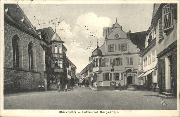 Bad Bergzabern Marktplatz Hund