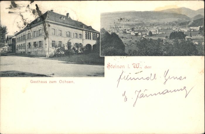 Steinen Wiesental Steinen_Lörrach Gasthaus Ochsen