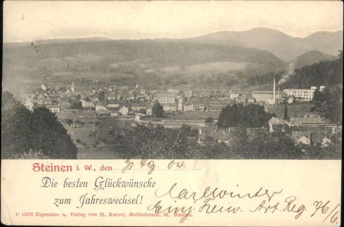 Steinen Wiesental Steinen_Lörrach Jahreswechsel