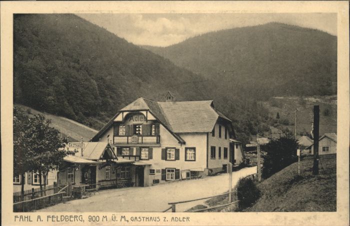 Fahl Feldberg Gasthaus Adler