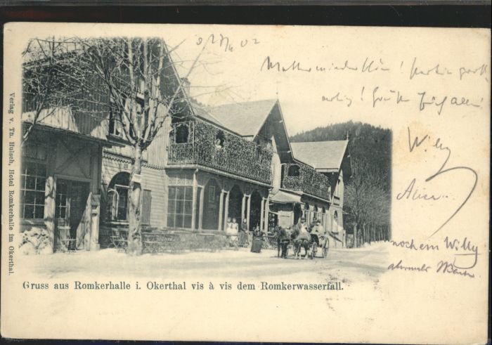 Romkerhalle Okertal Romkerwasserfall