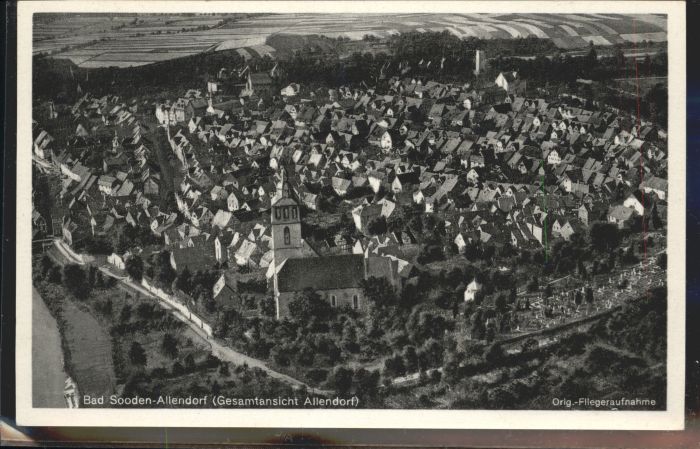 Bad Sooden-Allendorf Fliegeraufnahme Kirche