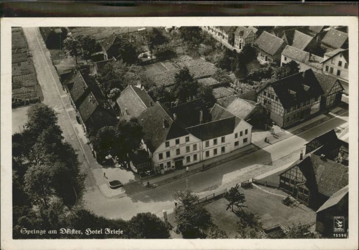 Springe Deister Springe Hotel Friese Fliegeraufnahme
