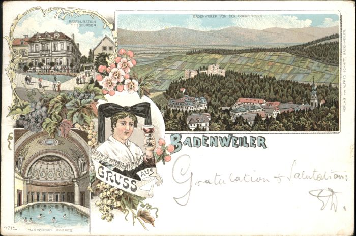 Badenweiler Restaurant Meissburger Marmorbad