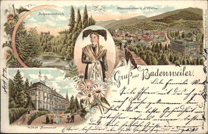 Badenweiler Schwanenteich Hotel Sommer
